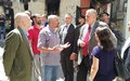 UN Special Coordinator and UNRWA Director in Lebanon visit Mieh Mieh Palestine Refugee Camp