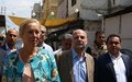 United Nations Special Coordinator and UNRWA Director in Lebanon Visit Ein El Hilweh Palestine Refugee Camp