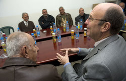 SCL Plumbly discusses situation in south Lebanon with local authorities in Tyre (18 12 12)- Photo Pasqual Gorriz