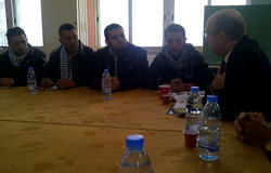 SCL Derek Plumbly meets Palestinian youth in Ain El-Hilweh (31 01 13)